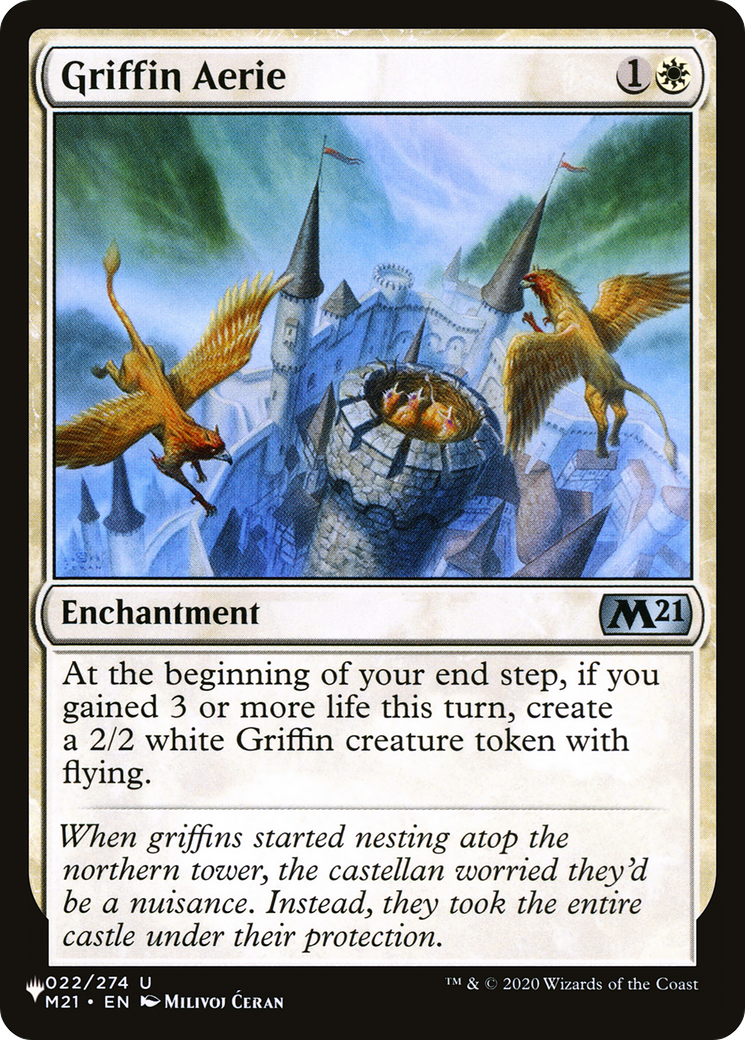 Griffin Aerie |  (M21-22) [The List]