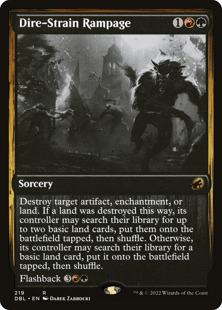 Dire-Strain Rampage [Innistrad: Double Feature] Foil