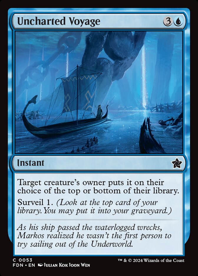 Uncharted Voyage 53/291 (Foundations)  - Foil
