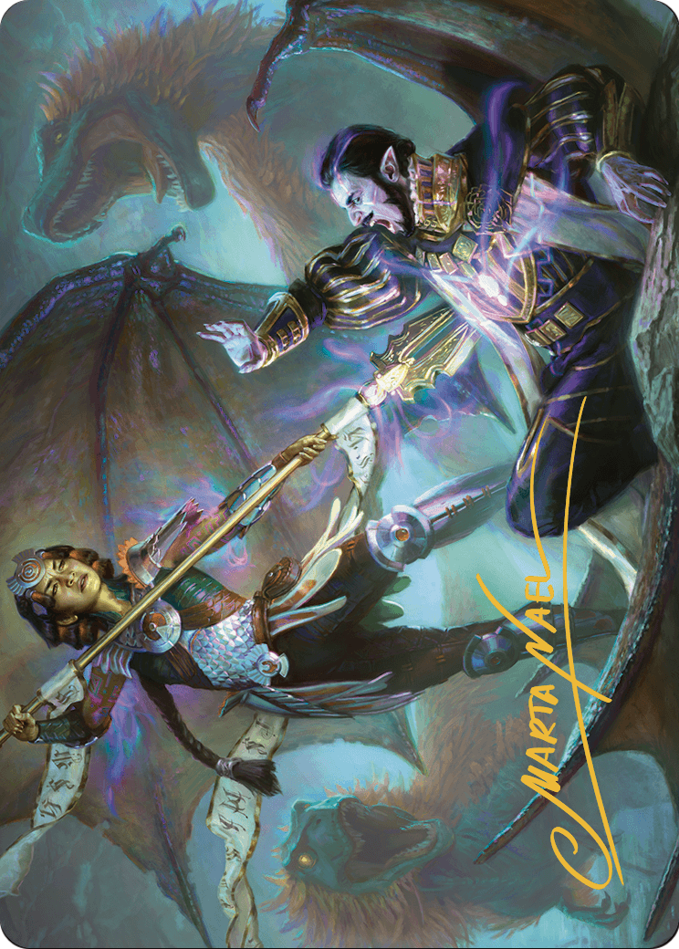 Huatli's Final Strike // Huatli's Final Strike (ALCI-028) - The Lost Caverns of Ixalan Art Series (Borderless)