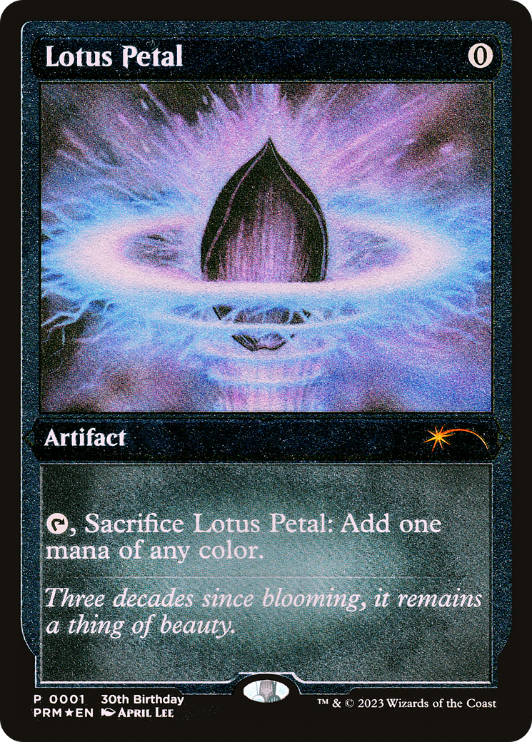 Lotus Petal (Foil Etched) |  Foil (001) [30th Anniversary Misc Promos]
