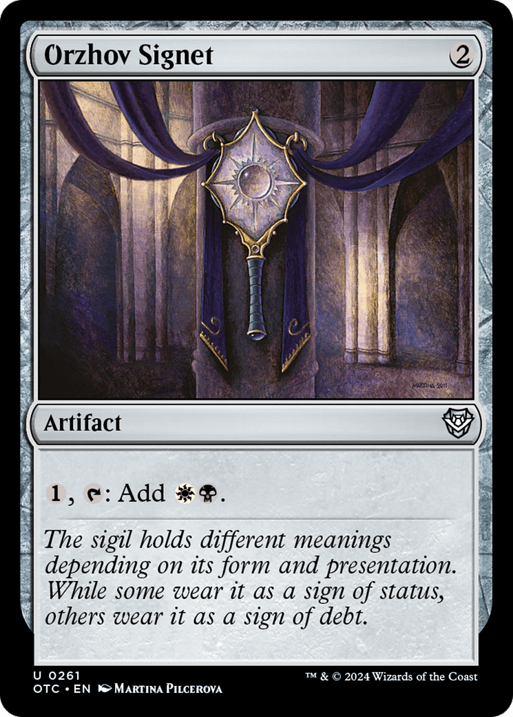 Orzhov Signet [Outlaws of Thunder Junction Commander]