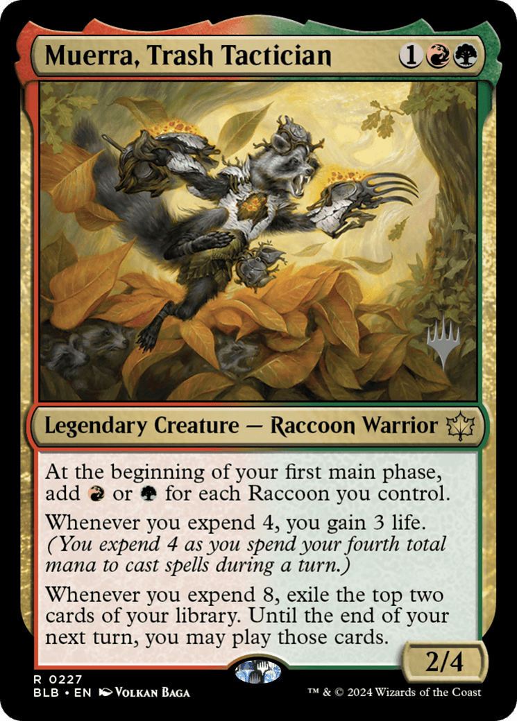 Muerra, Trash Tactician (Promo Pack) [Bloomburrow Promos] Foil