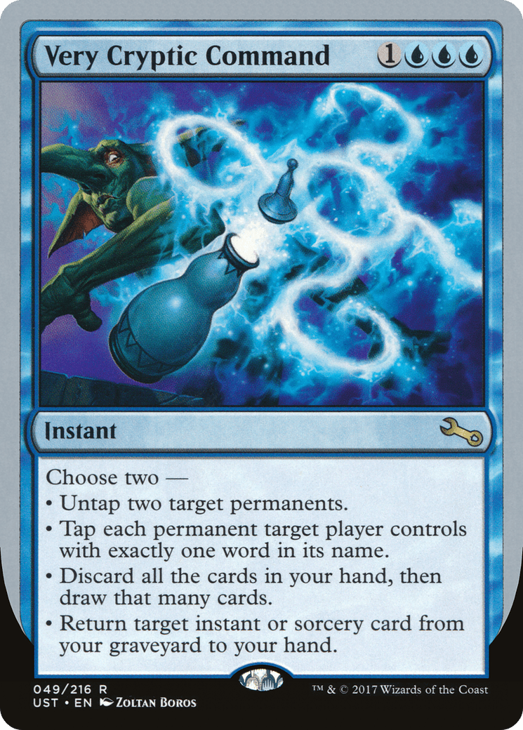 Very Cryptic Command (Untap) [Unstable] Foil