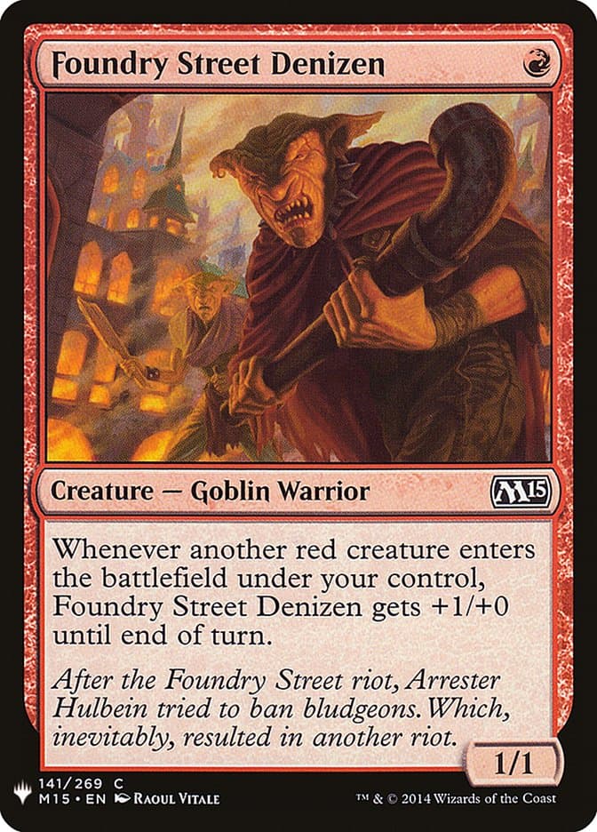 Foundry Street Denizen |  (M15-141) [The List]