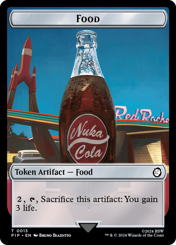 Food (013) // Squirrel Double-Sided Token [Fallout Tokens] Foil