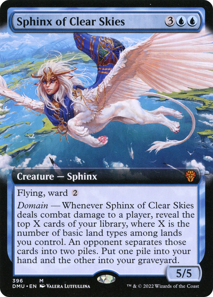 Sphinx of Clear Skies (Extended Art) [Dominaria United] Foil