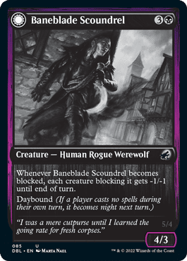 Baneblade Scoundrel // Baneclaw Marauder [Innistrad: Double Feature] Foil