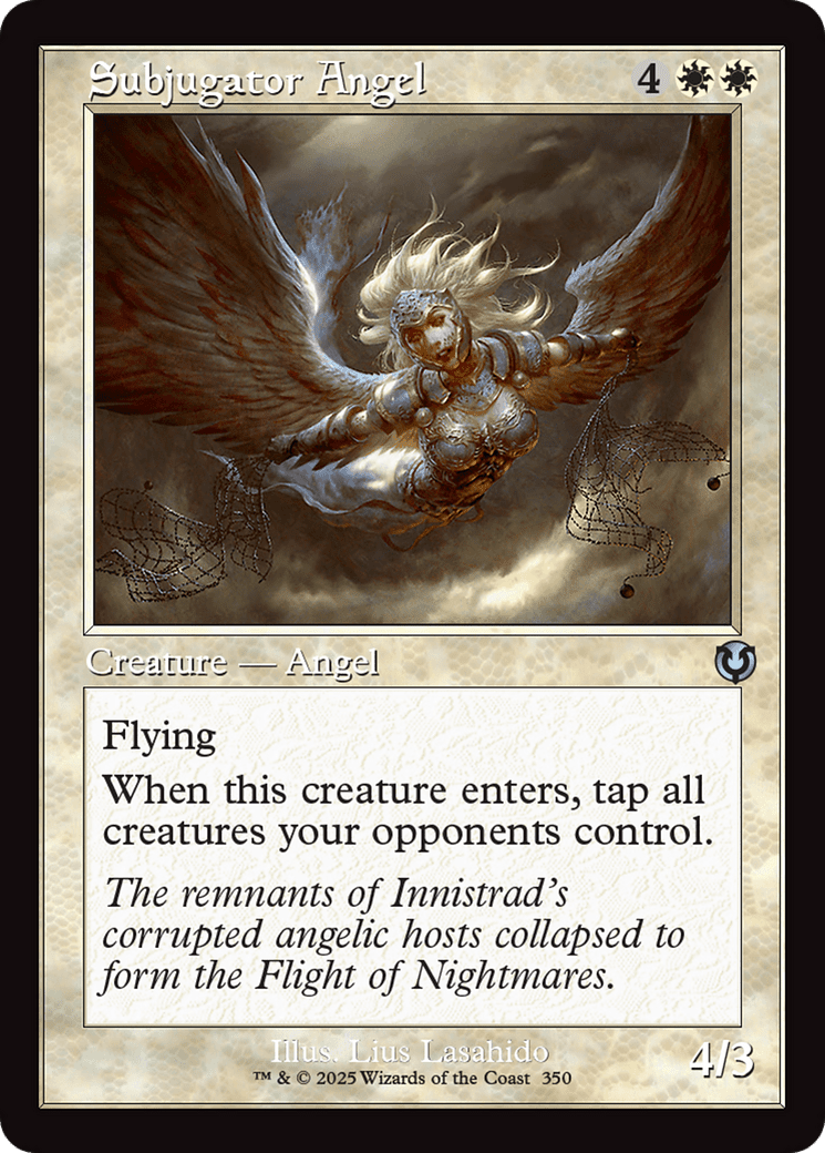 Subjugator Angel (Retro Frame) (-350) [Innistrad Remastered]  Foil