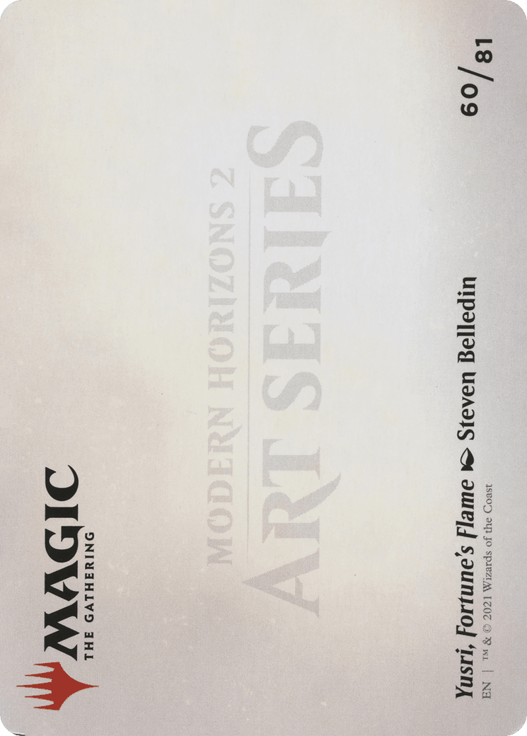 Yusri, Fortune's Flame // Yusri, Fortune's Flame (AMH2-060) - Modern Horizons 2 Art Series (Borderless) Foil