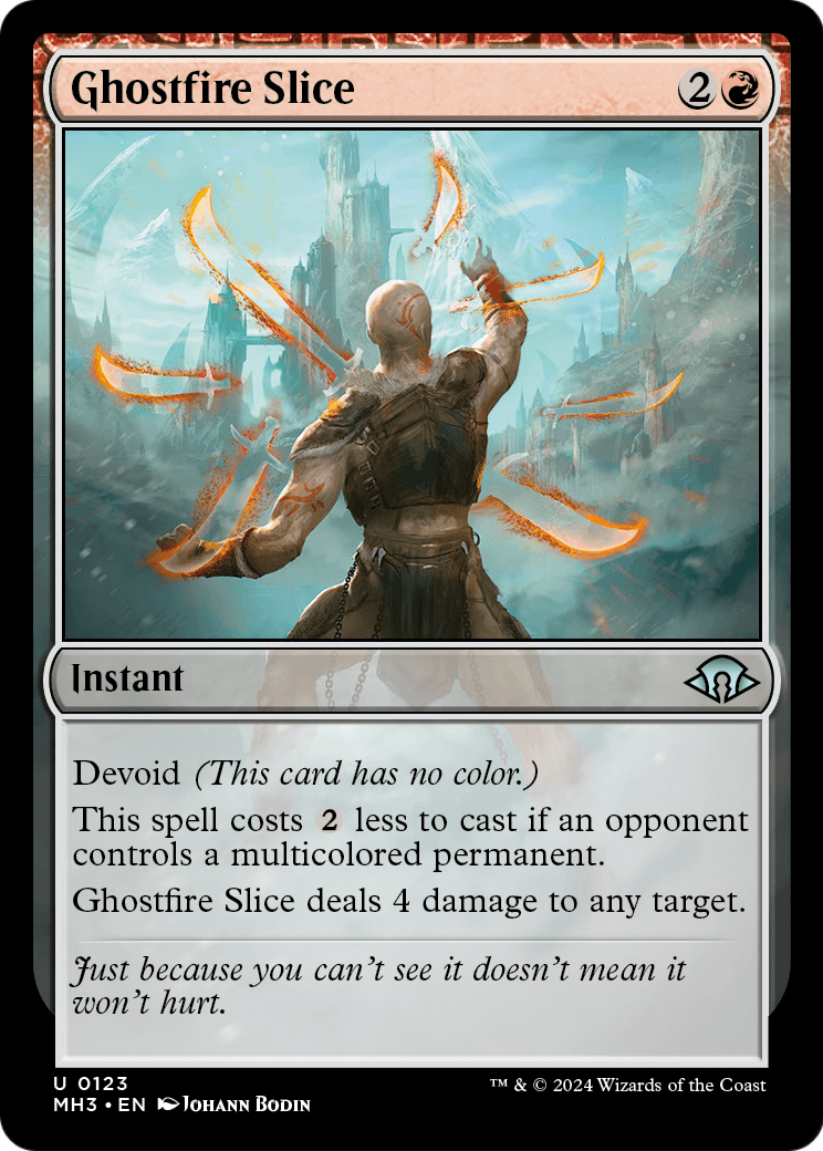 Ghostfire Slice (MH3-123) - Modern Horizons 3: (devoid)