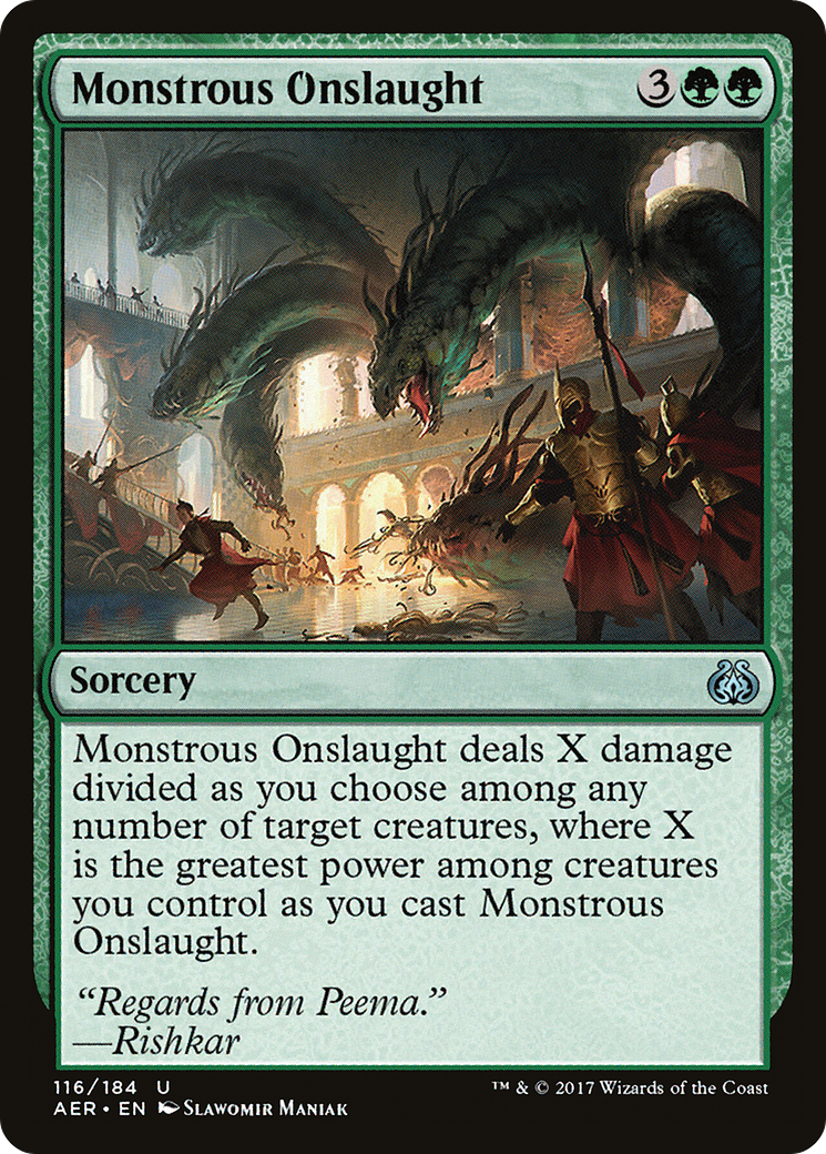 Monstrous Onslaught [Aether Revolt]