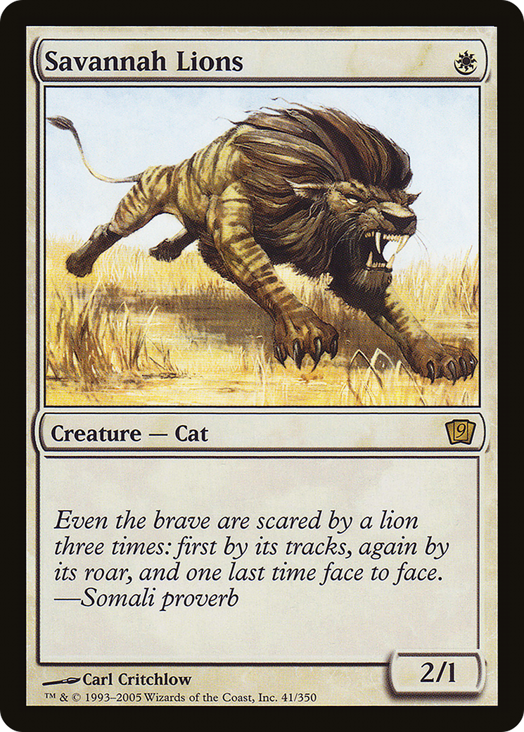 Savannah Lions [Ninth Edition] Foil