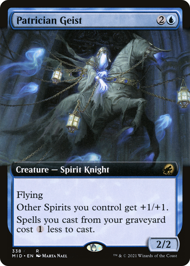 Patrician Geist (Extended Art) [Innistrad: Midnight Hunt] Foil