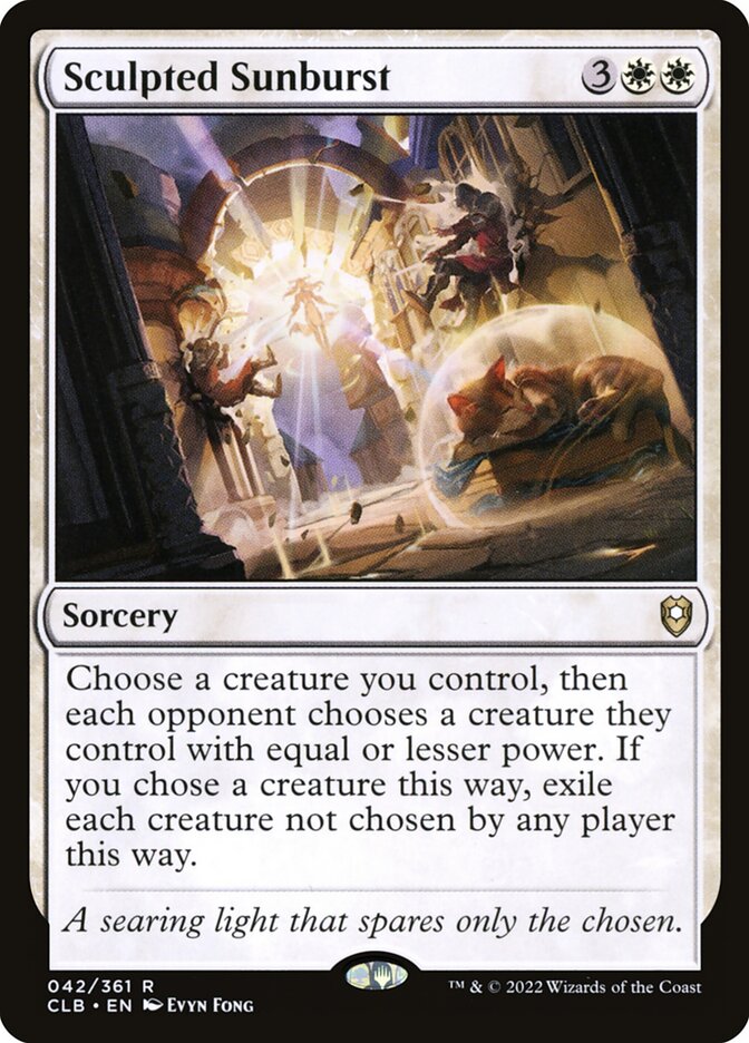 Sculpted Sunburst 42 (Commander Legends: Battle for Baldur's Gate)  - Foil