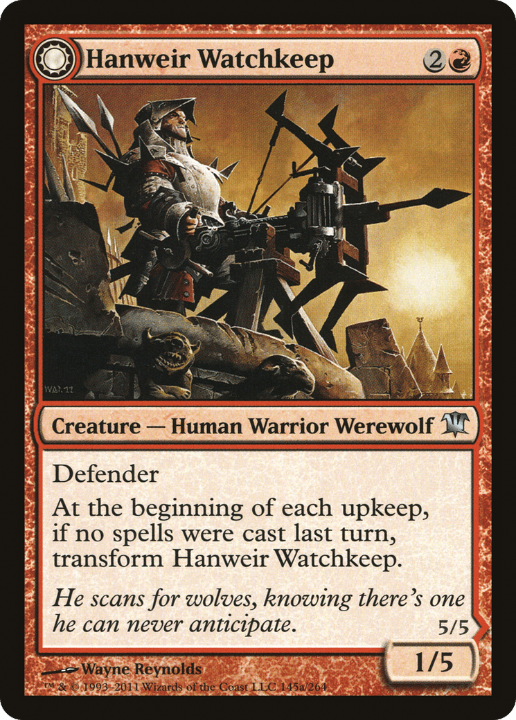 Hanweir Watchkeep // Bane of Hanweir [Innistrad] Foil