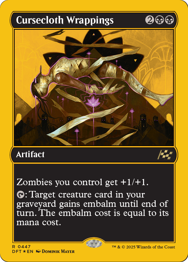 Cursecloth Wrappings |  Foil (447) [Aetherdrift]
