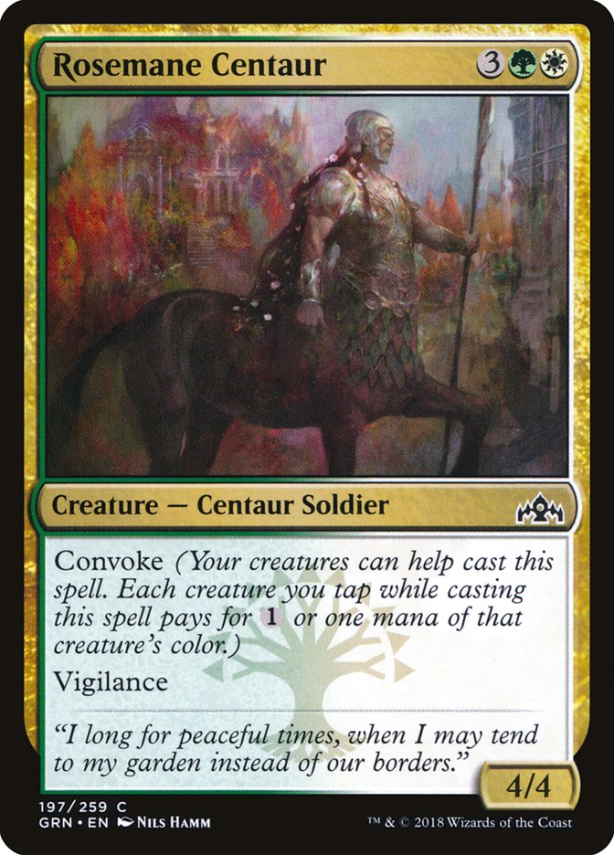 Rosemane Centaur 197/259 (Guilds of Ravnica)  - Foil