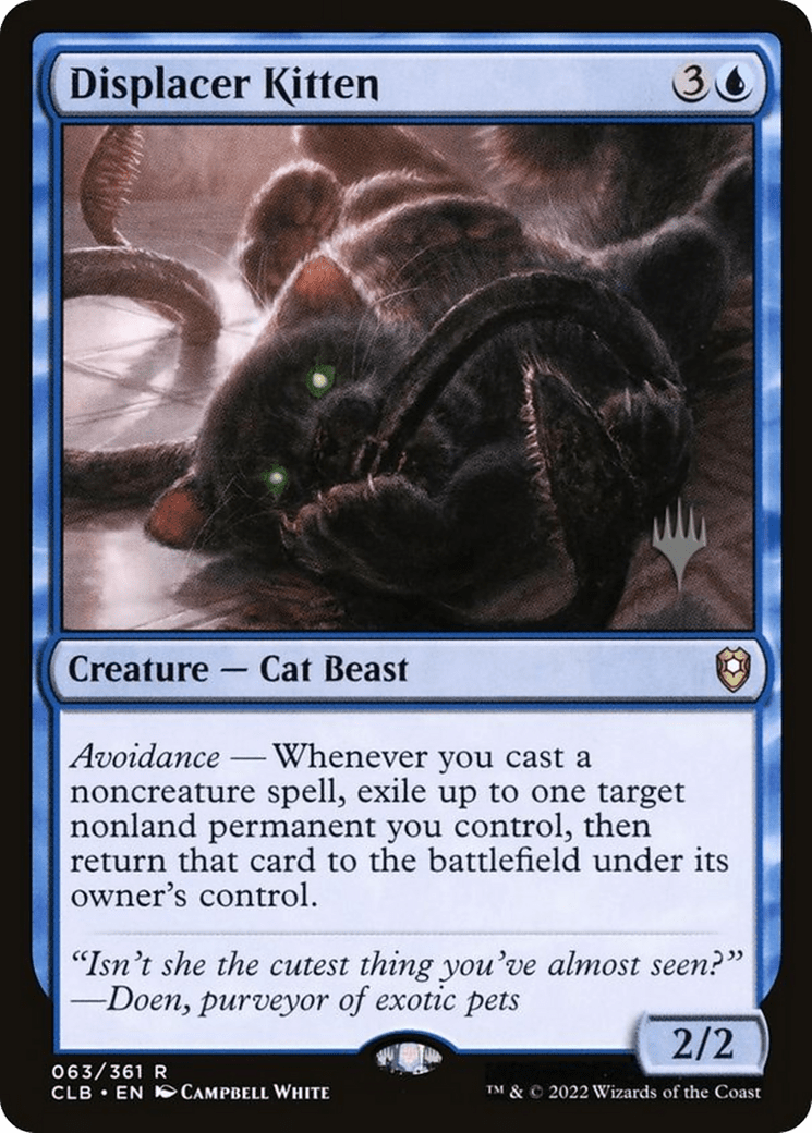 Displacer Kitten (Promo Pack) [The Lost Caverns of Ixalan Promos] Foil