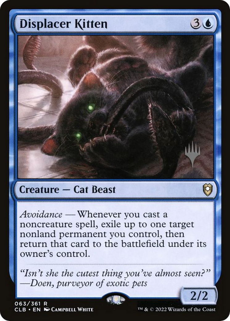 Displacer Kitten (Promo Pack) [The Lost Caverns of Ixalan Promos] Foil