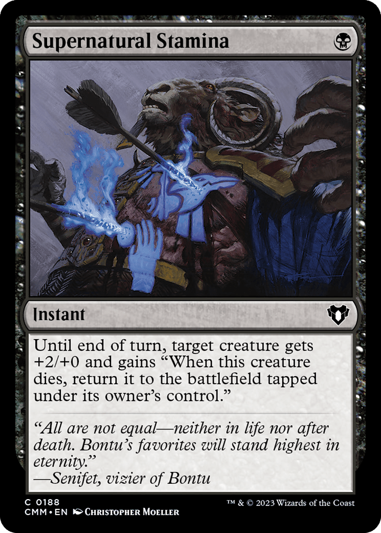 Supernatural Stamina [Commander Masters] Foil