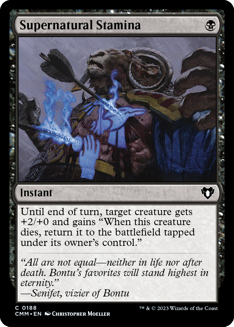 Supernatural Stamina [Commander Masters] Foil
