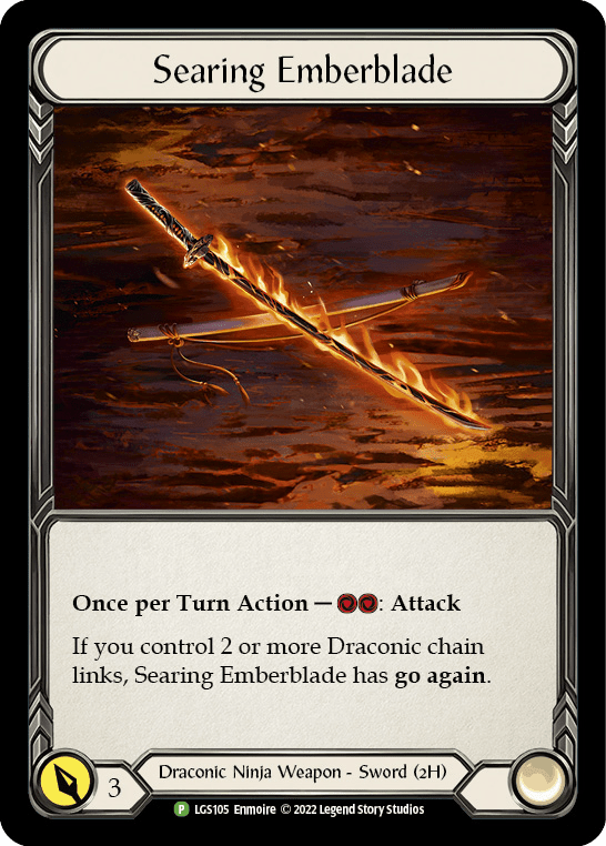 Searing Emberblade [LGS105] (Promo)  Cold Foil
