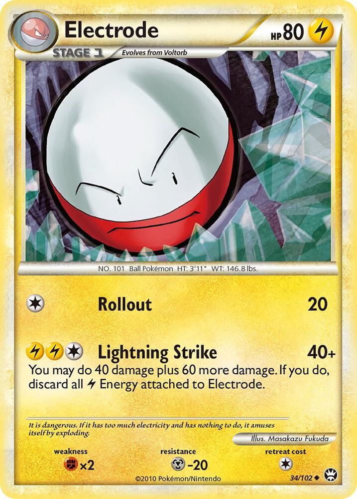 Electrode 34/102 (Triumphant)  - Reverse Holofoil