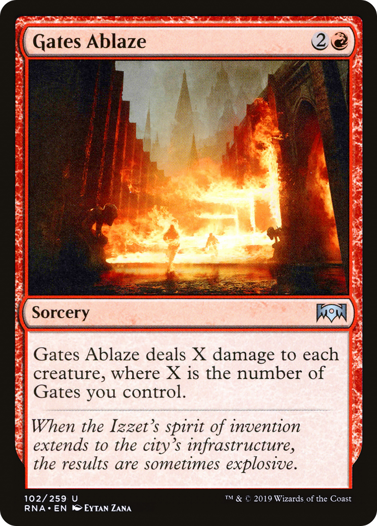 Gates Ablaze [Ravnica Allegiance] Foil