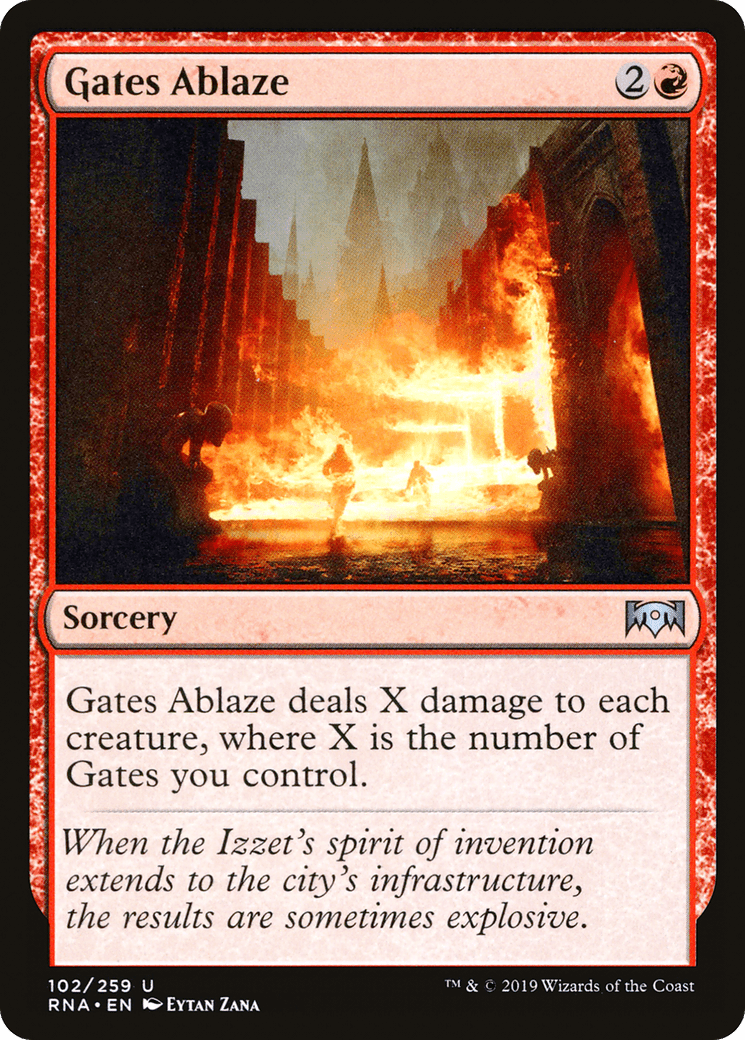 Gates Ablaze [Ravnica Allegiance] Foil