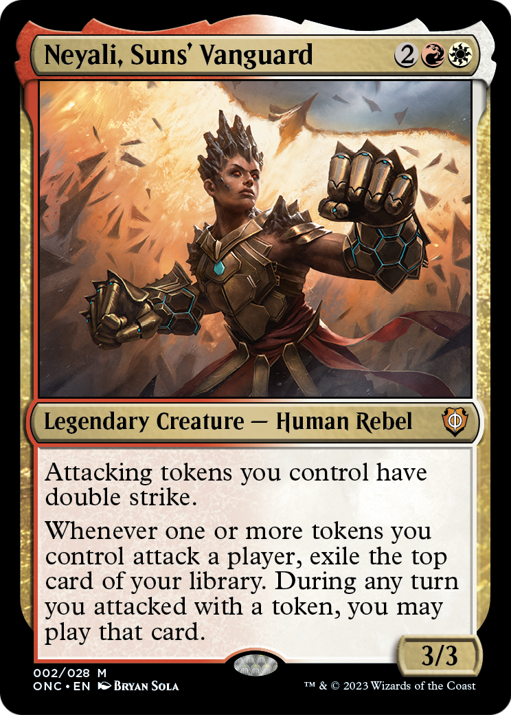 Neyali, Suns' Vanguard [Phyrexia: All Will Be One Commander] Foil