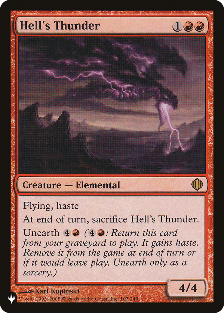 Hell's Thunder |  (ALA-103) [The List]