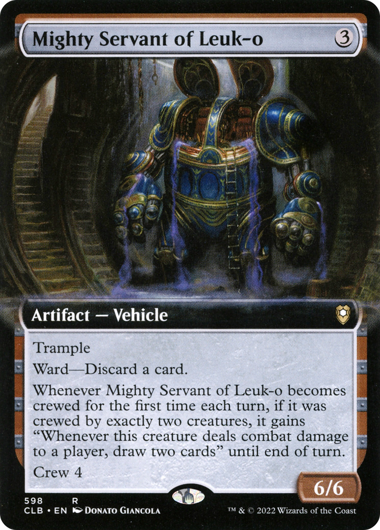 Mighty Servant of Leuk-o (Extended Art) [Commander Legends: Battle for Baldur's Gate] Foil