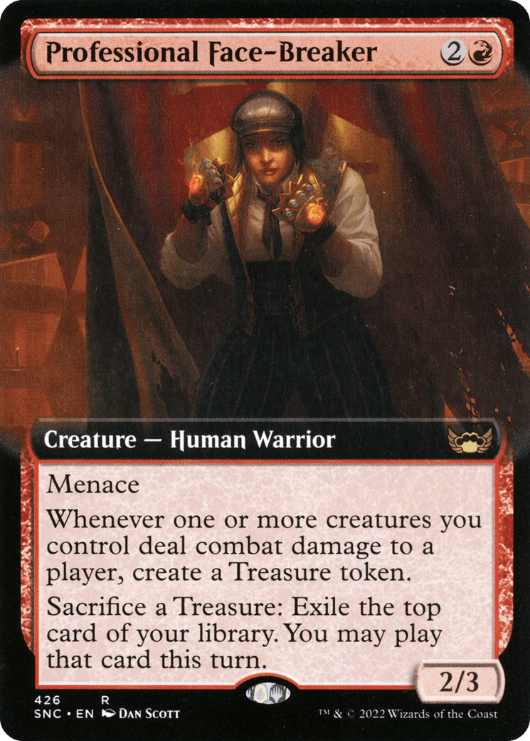 Professional Face-Breaker (Extended Art) [Streets of New Capenna] Foil