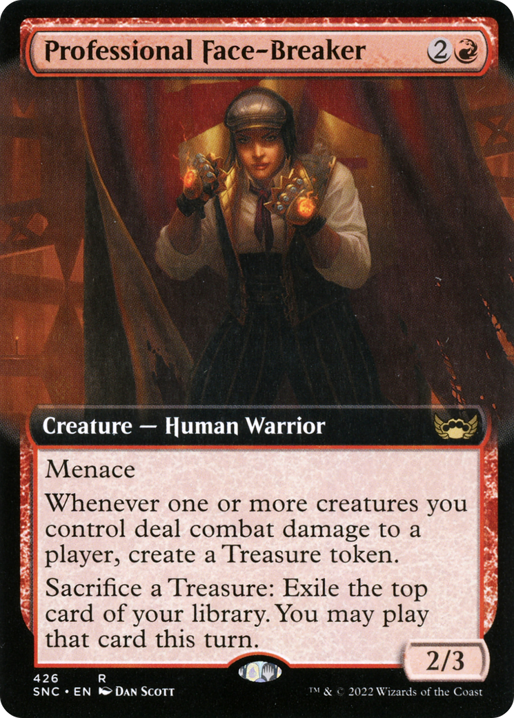 Professional Face-Breaker (Extended Art) [Streets of New Capenna] Foil