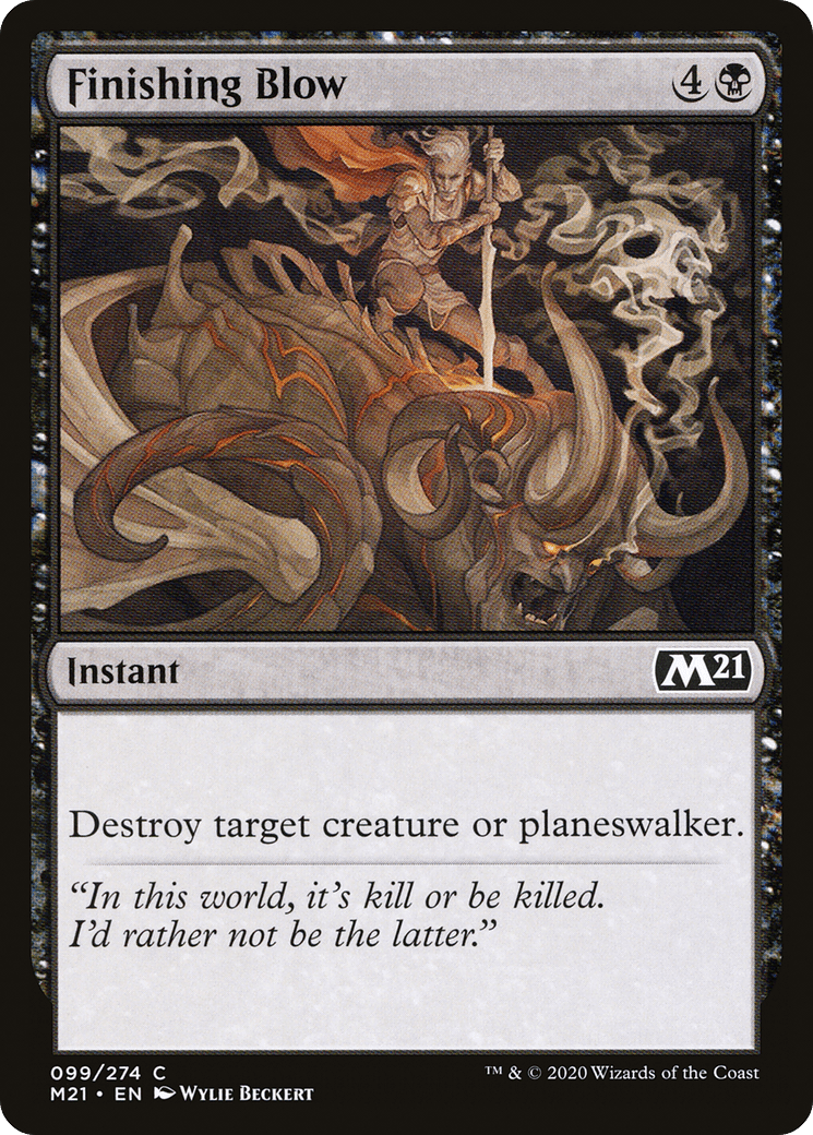 Finishing Blow [Core Set 2021] Foil