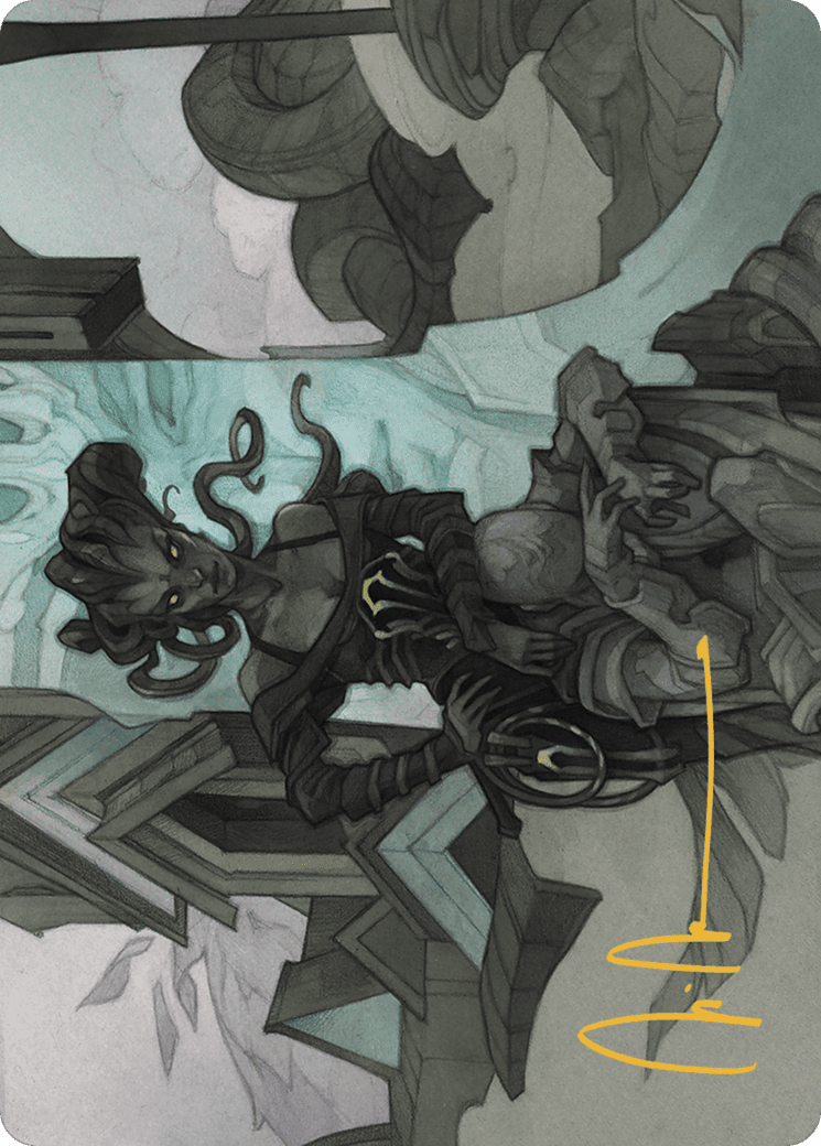 Vraska Joins Up // Vraska Joins Up (AOTJ-034) - Outlaws of Thunder Junction Art Series (Borderless) Foil