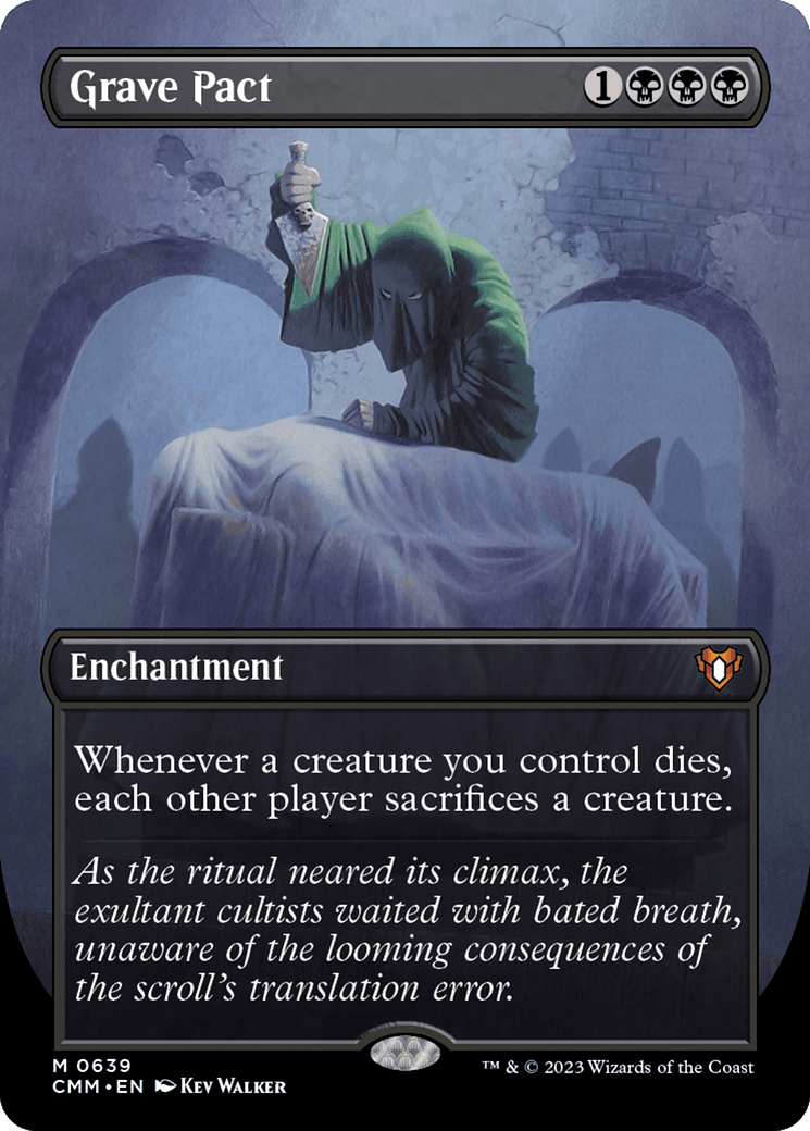 Grave Pact (Borderless Alternate Art) [Commander Masters] Foil