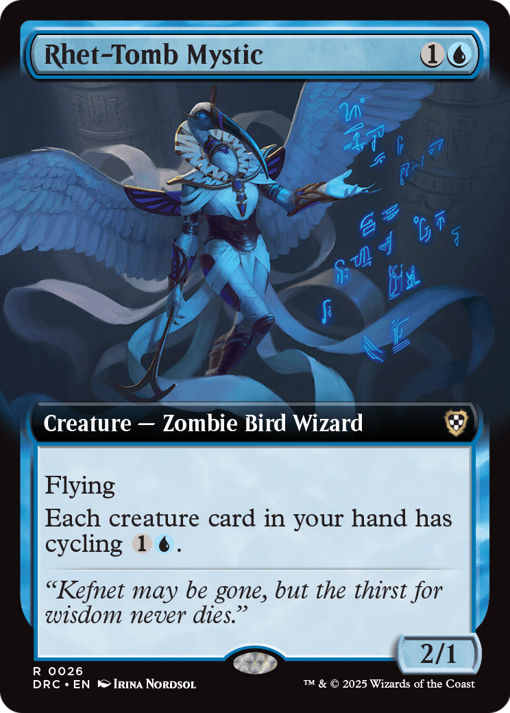 Rhet-Tomb Mystic (Extended Art) (-026) [Commander: Aetherdrift]