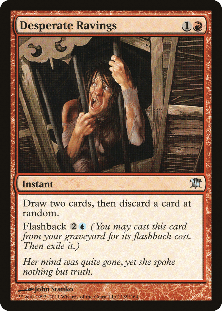 Desperate Ravings [Innistrad] Foil