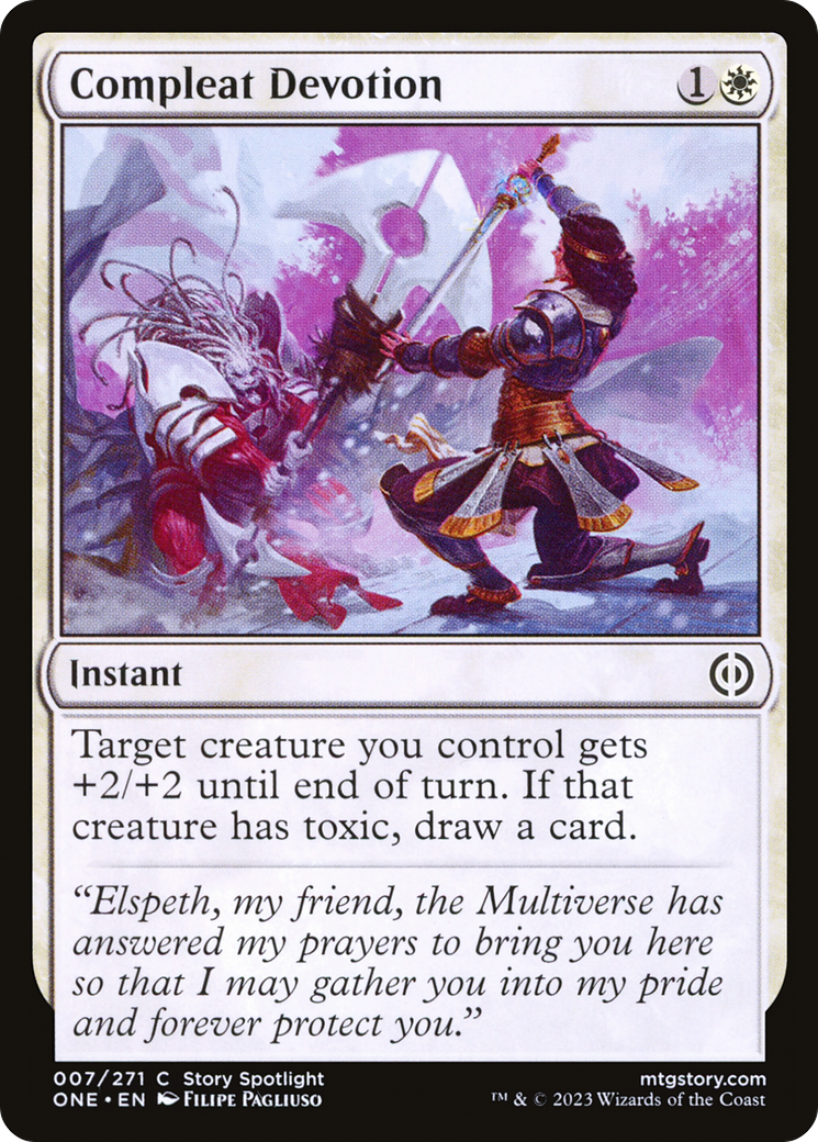 Compleat Devotion [Phyrexia: All Will Be One] Foil