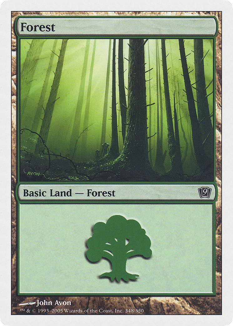 Forest (348) [Ninth Edition] Foil
