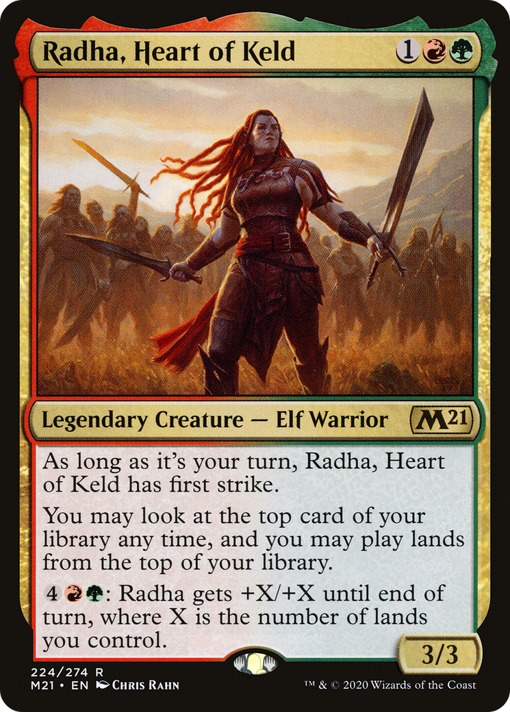 Radha, Heart of Keld [Core Set 2021] Foil
