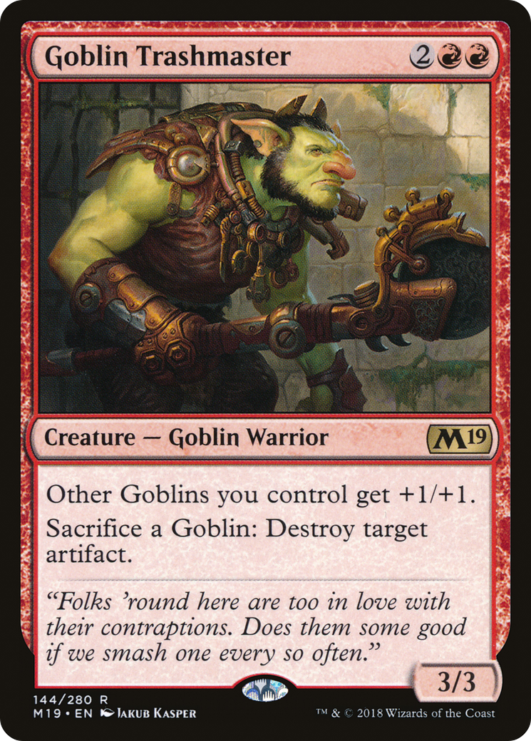 Goblin Trashmaster [Core Set 2019] Foil
