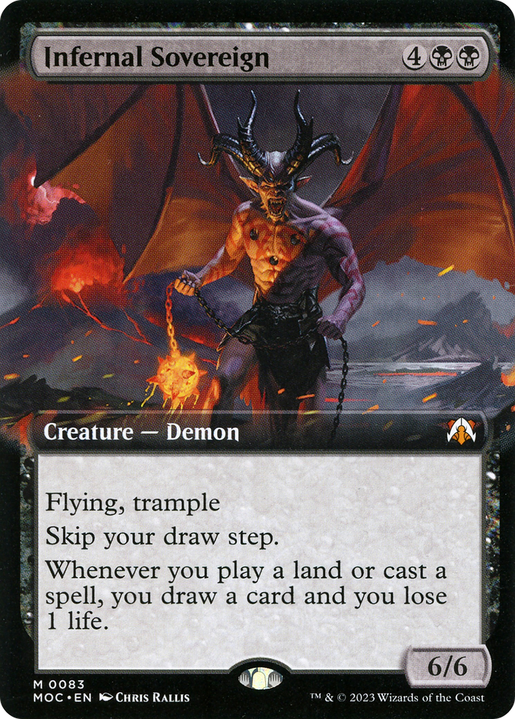 Infernal Sovereign (MOC-083) - March of the Machine Commander: (Extended Art) Foil
