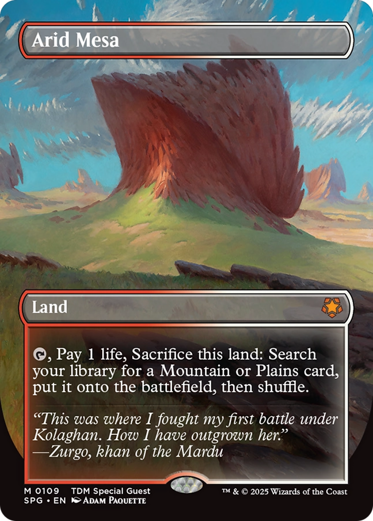 Arid Mesa (Borderless) (109) [Special Guests]  Foil