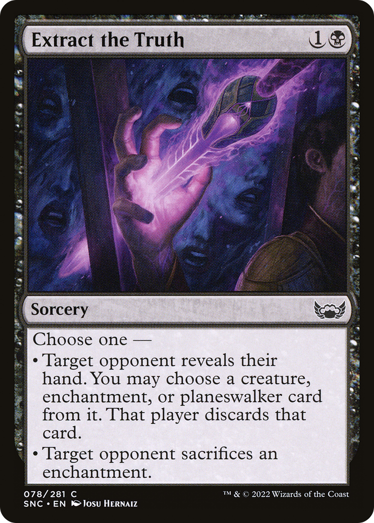 Extract the Truth [Streets of New Capenna] Foil