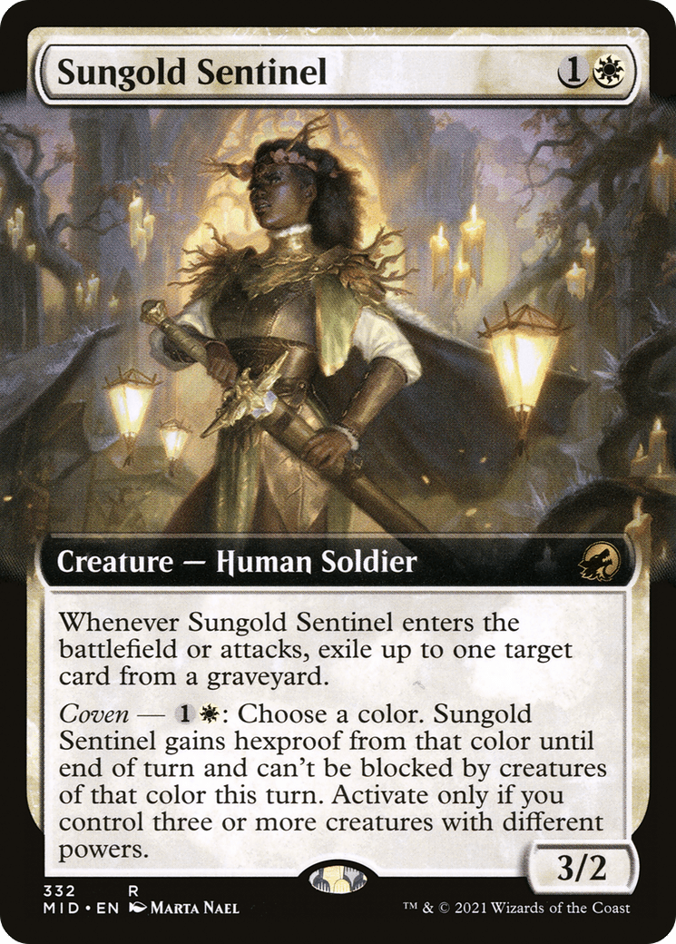 Sungold Sentinel (Extended Art) [Innistrad: Midnight Hunt] Foil