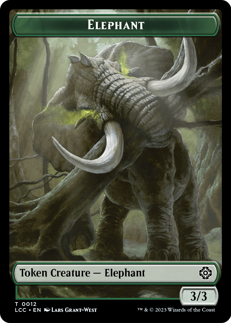 Elephant (TLCC-012) - The Lost Caverns of Ixalan Commander Tokens Foil