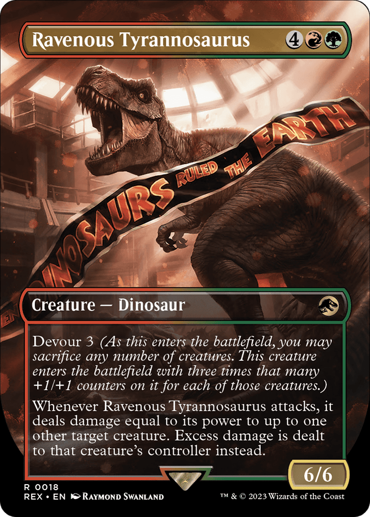 Ravenous Tyrannosaurus (Borderless) [Jurassic World Collection] Foil